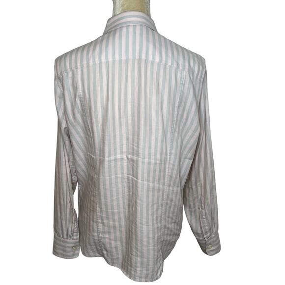 Corridor NYC RARE Women's Striped Button Down Shirt Size Medium A1-31 - Picture 4 of 8